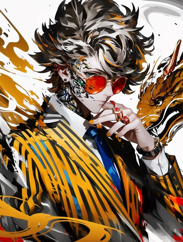 Vibrant Expressive Portrait - Пример 1