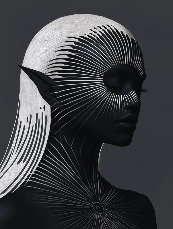 Futuristic Abstract Elegance - Пример 3