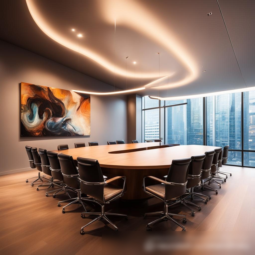 Элегантный конференц-зал в престижном офисном здании - Пример 3