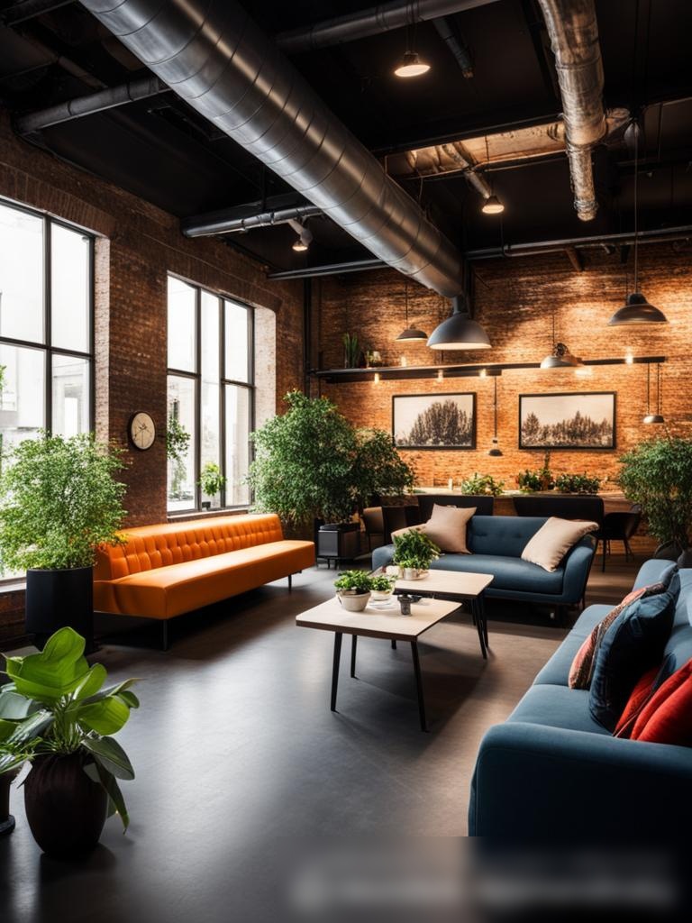 Уютное, творческое коворкинг-пространство с индустриальным дизайном - Пример 5