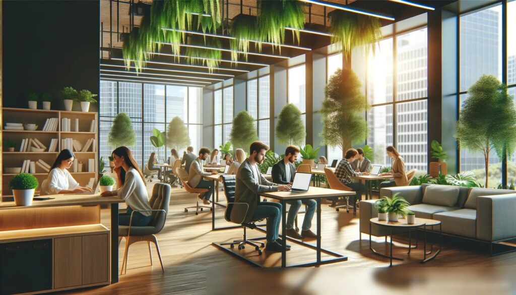 Яркое коворкинг-пространство в современной городской среде - Пример 2