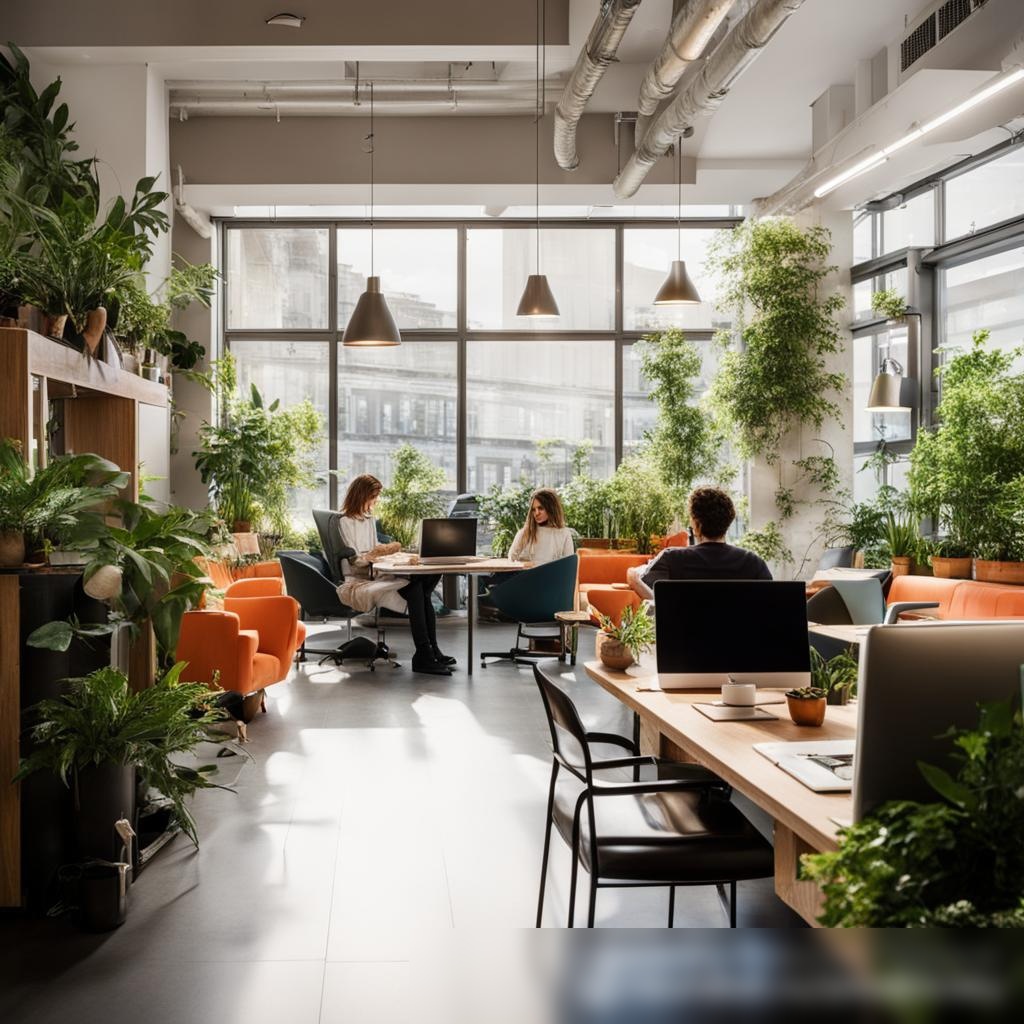 Яркое коворкинг-пространство в современной городской среде - Пример 3