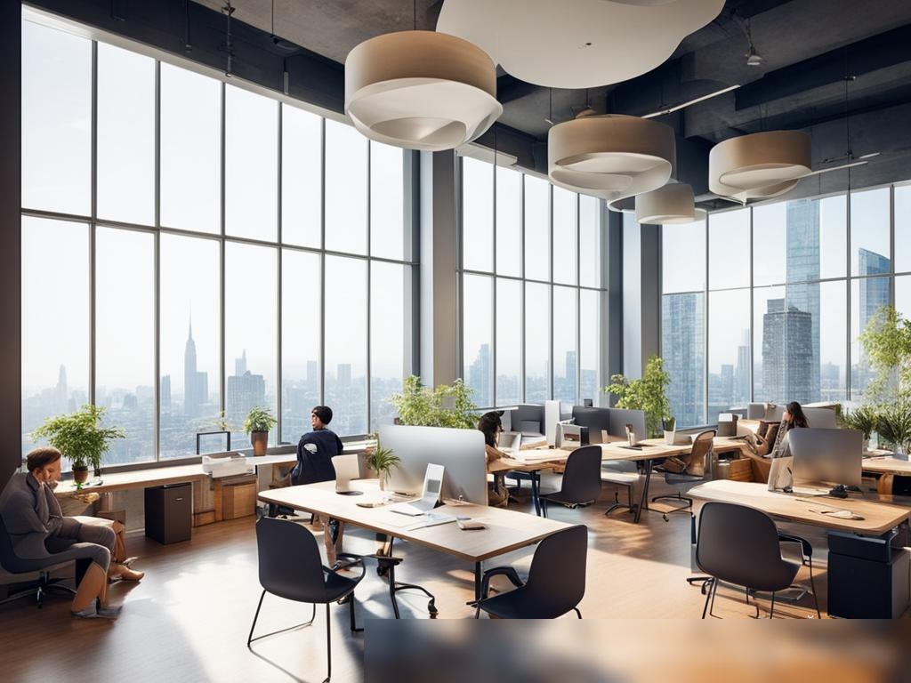 Шумный общий офис, где работают фрилансеры и небольшие команды - Пример 4