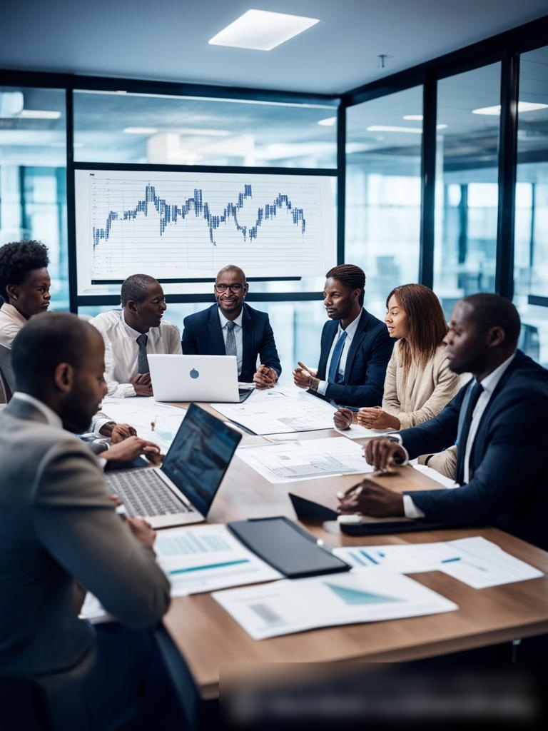 Команда налоговых консультантов разных полов и этнических групп обсуждает вопросы в конференц-зале - Пример 5