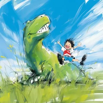 Playful Green Sketch - Пример 1