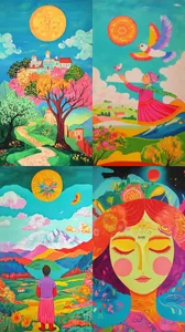 Vibrant Fantasy Dreamscape - Пример 1