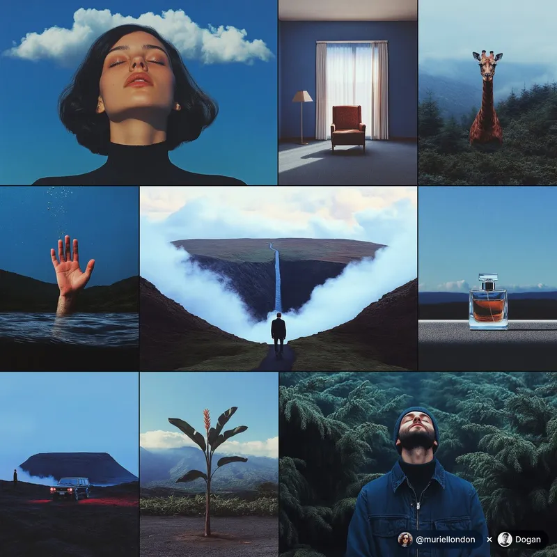 Dreamy Surrealism in Blue - Пример 2