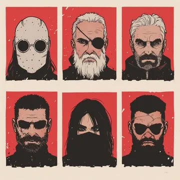 Gritty Comic Portraits - Пример 1