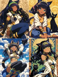 Anime Fantasy with Egyptian Influence - Пример 1