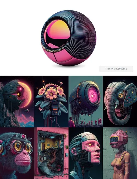 Neon Cyber-Punk Surrealism - Пример 3