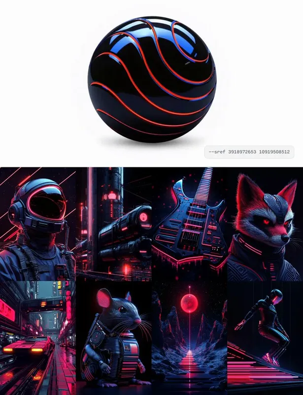 Neon Cyber-Punk Surrealism - Пример 1