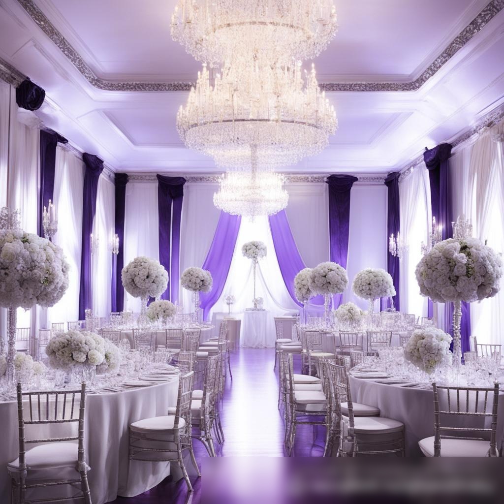 Элегантный внутренний интерьер свадебного зала - Пример 3