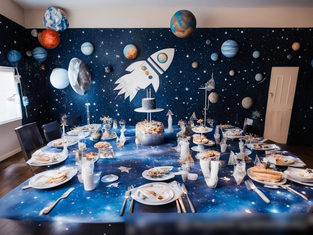День рождения для детей на космическую тематику в помещении - Пример 4