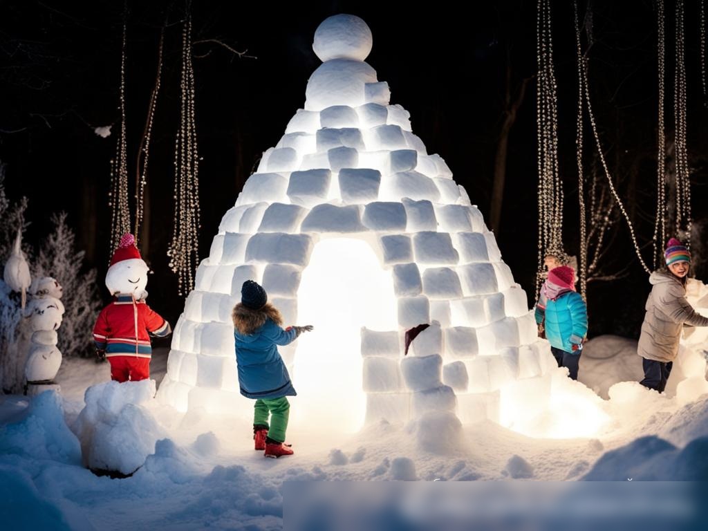 Зимняя вечеринка для детей на улице - Пример 4