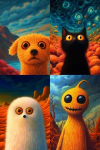 Surreal Halloween Creatures - Пример 1