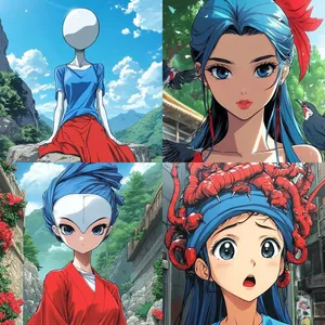 Futuristic Cyberpunk Elegance - Пример 3