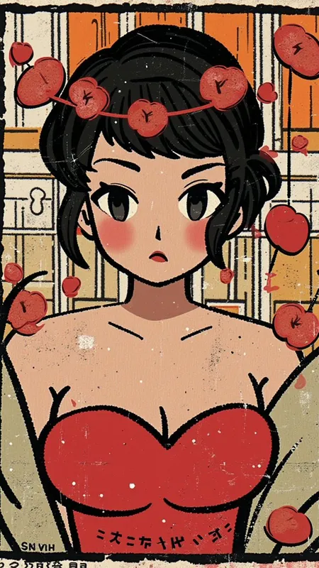 Retro Anime with Whimsical Elements - Пример 2