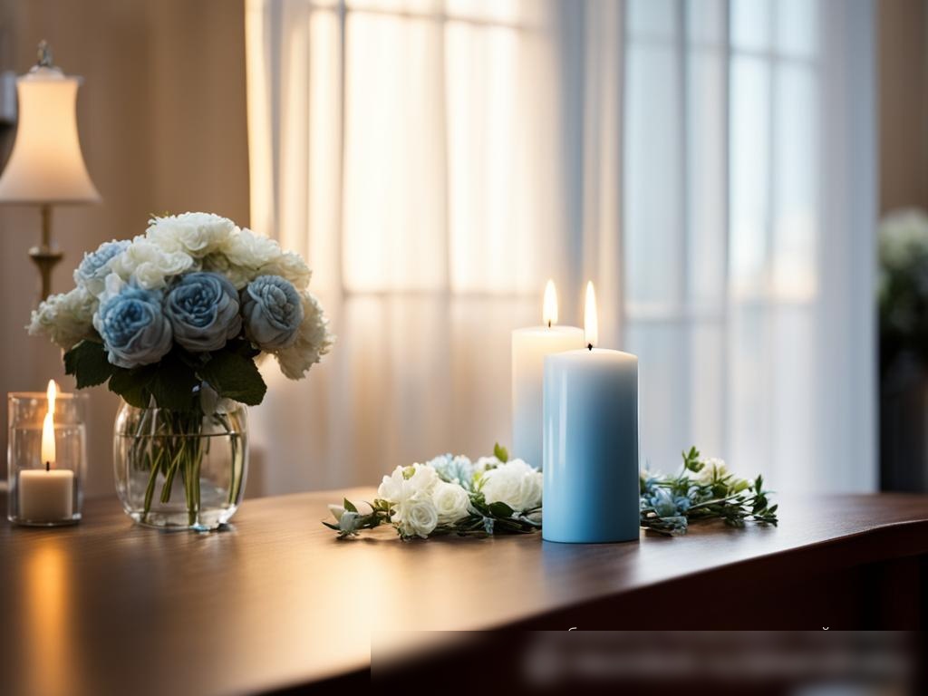 Внутренняя обстановка, показывающая со вкусом организованную церемонию в память о питомце - Пример 4