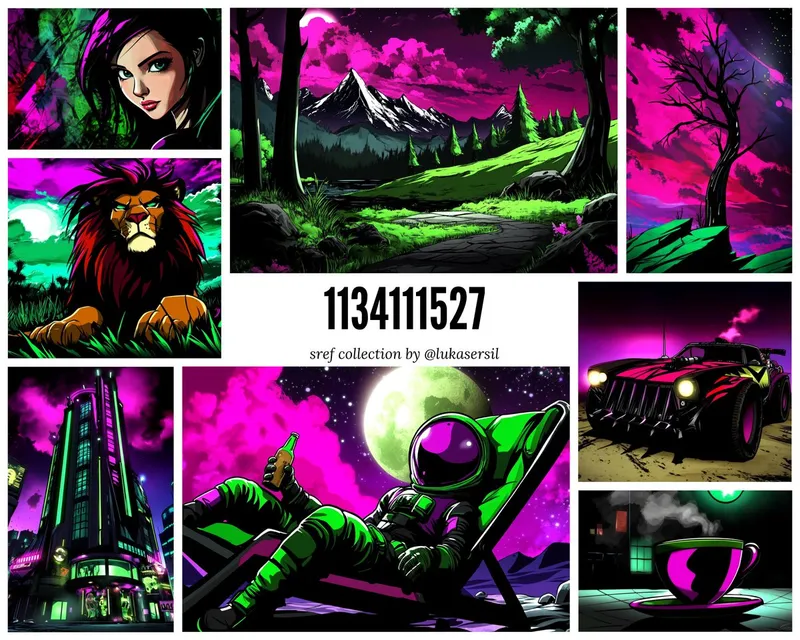 Vibrant Neon Graphic Style - Пример 2