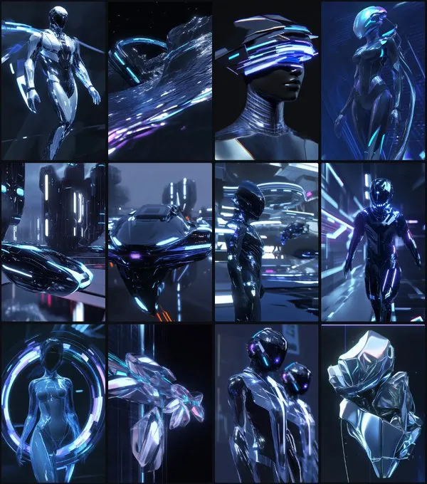 Futuristic Cybernetic Aesthetic - Пример 2