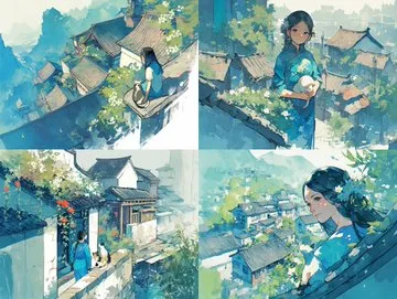 Serene Watercolor Dream - Пример 3