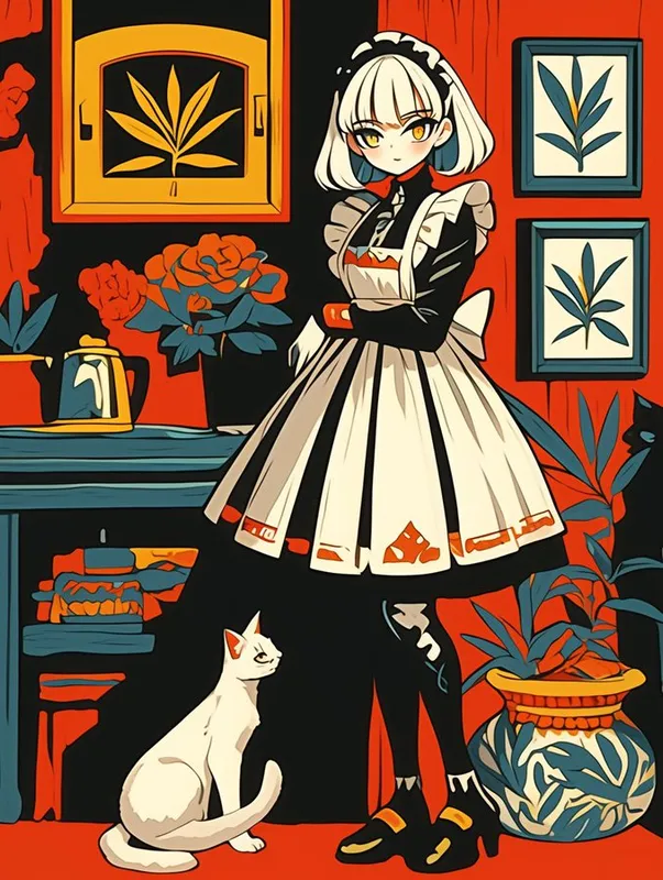 Retro Anime Elegance - Пример 1