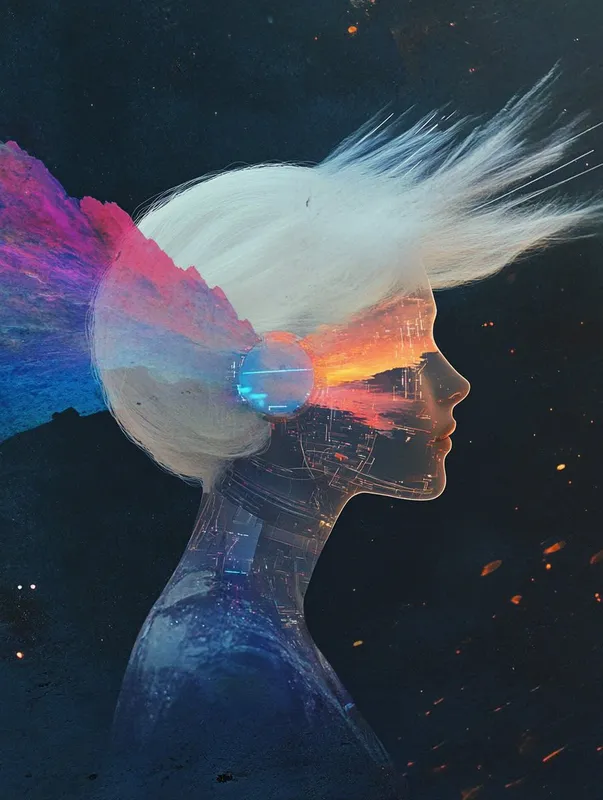 Ethereal Cyber Dreamscape - Пример 1