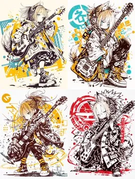 Whimsical Anime Musicians - Пример 3