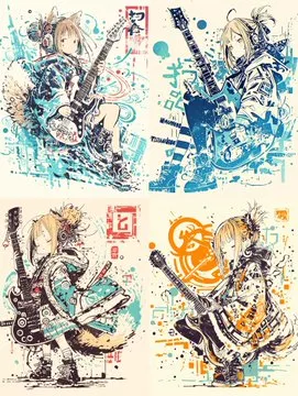 Whimsical Anime Musicians - Пример 4