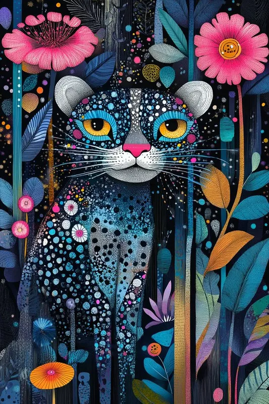 Whimsical Night Garden - Пример 3