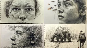 Monochrome Whispers of Enigmatic Realms - Пример 1