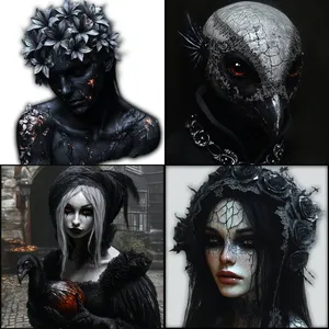 Futuristic Floral Fusion - Пример 4