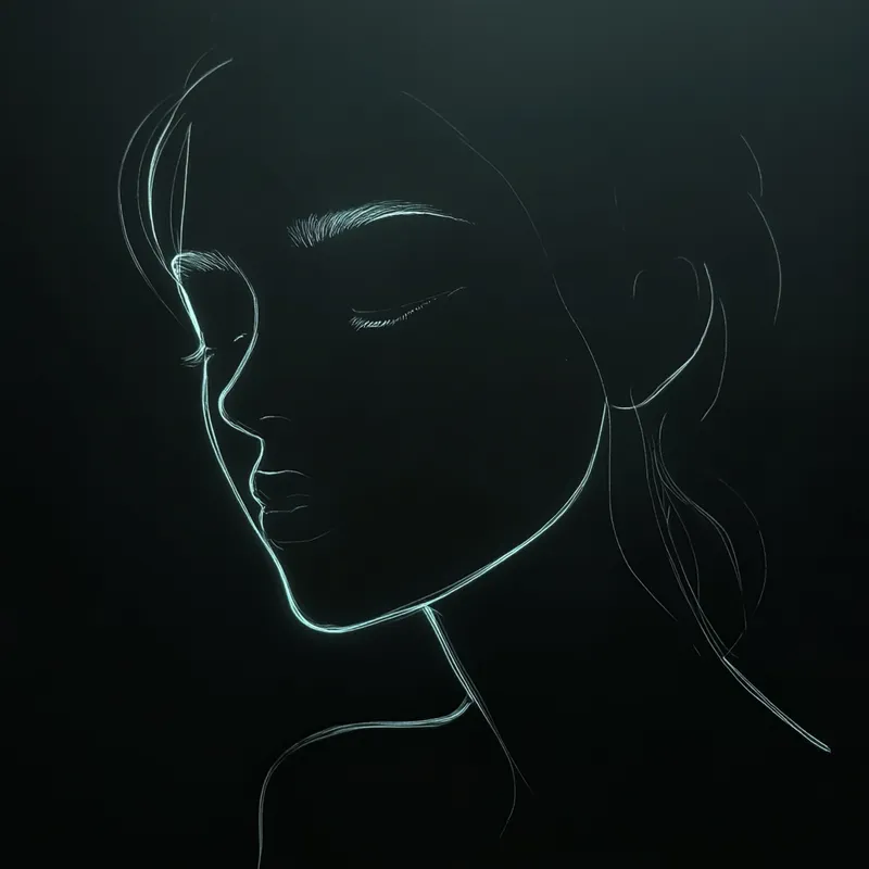 Neon Minimalism with a Glow - Пример 3