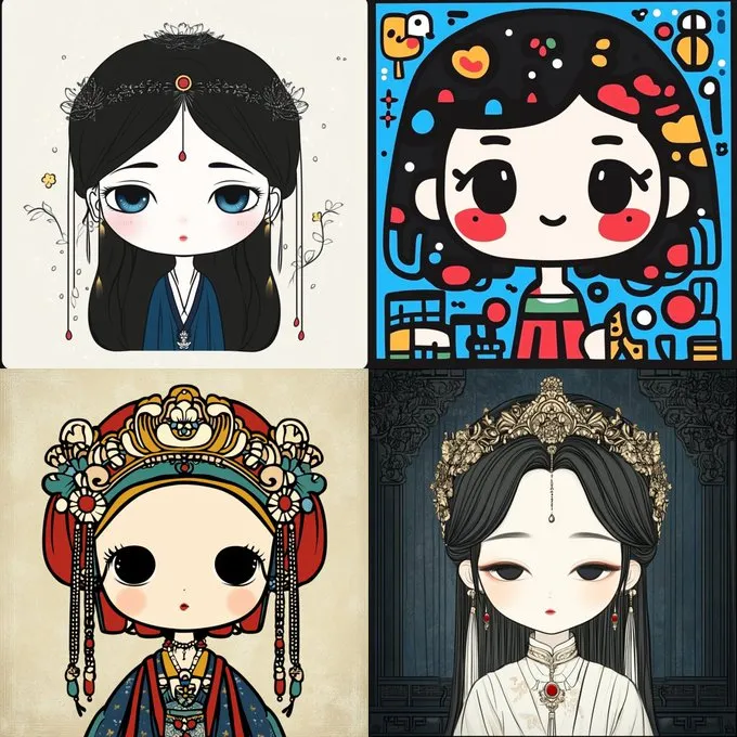 Whimsical Chibi Portraits - Пример 2
