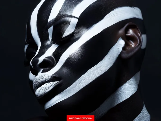 Monochrome Body Art Stripes - Пример 1