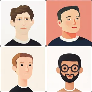 Monochromatic Cubist Expression - Пример 3