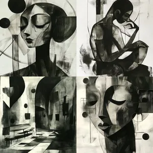 Monochromatic Cubist Expression - Пример 1
