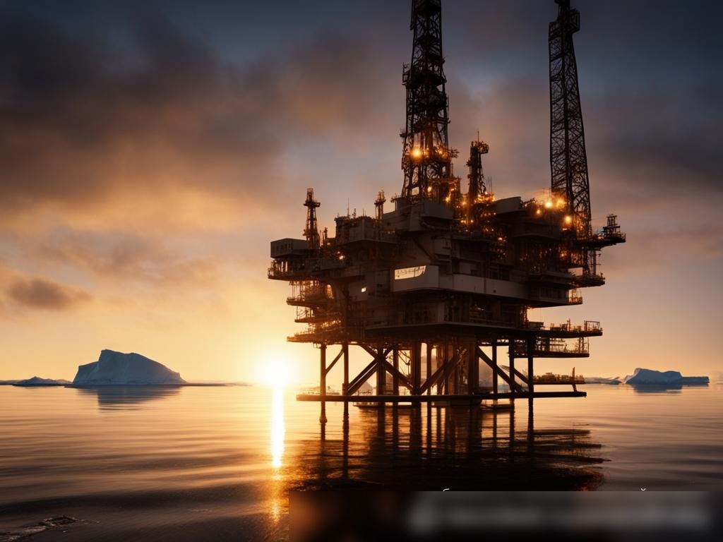 Буровая платформа на шельфе в Арктическом океане - Пример 4