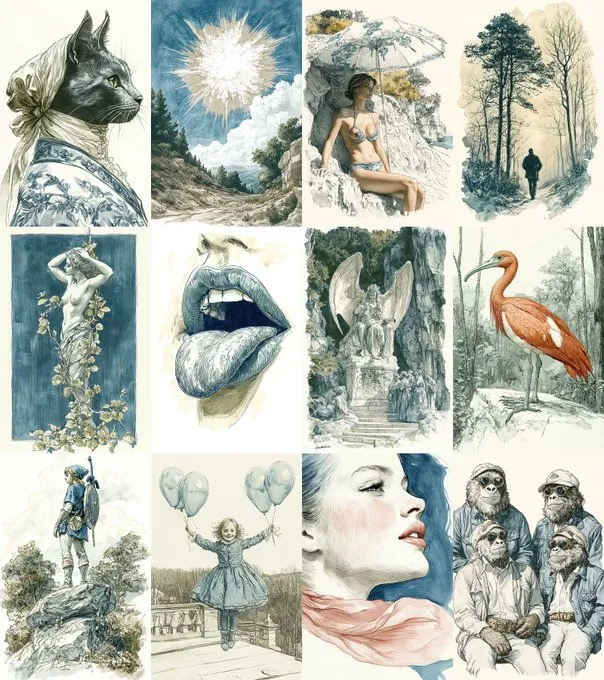 Vintage Collage Dreamscape - Пример 2