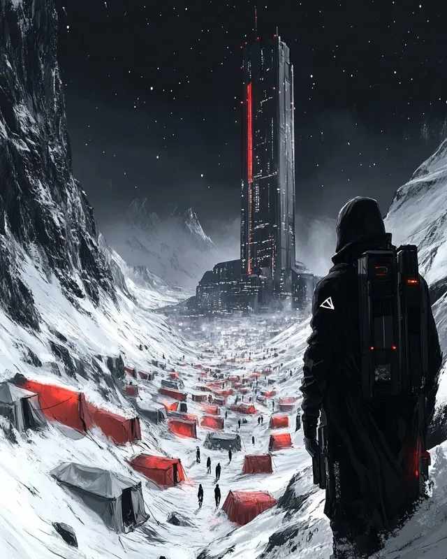 Futuristic Winter Dystopia - Пример 2