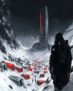 Futuristic Winter Dystopia - Пример 1