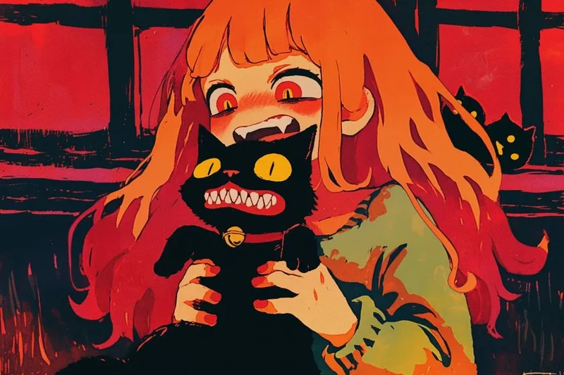 Vibrant Anime Whimsy - Пример 2