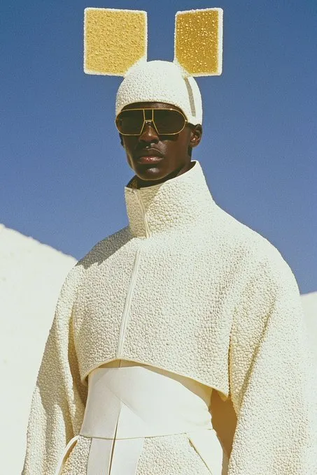 Retro-Futuristic Fashion Elegance - Пример 3