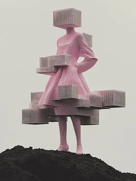 Retro-Futuristic Fashion Elegance - Пример 4