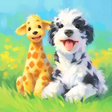 Cheerful Gouache Illustration - Пример 1