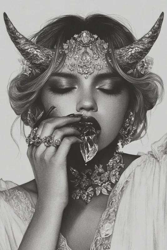 Mystical Monochrome Elegance - Пример 2