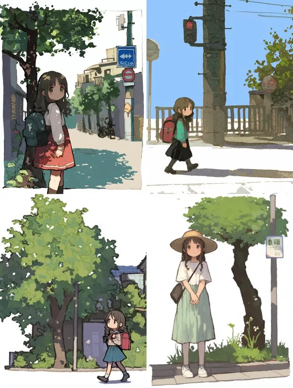 Peaceful Everyday Moments in Anime Style - Пример 2