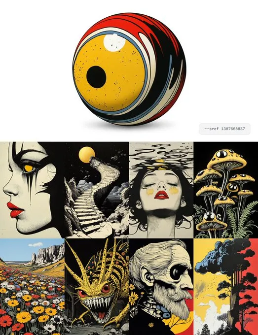 Vibrant Retro Surrealism - Пример 2