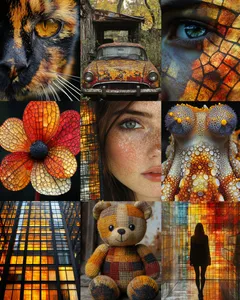 Vibrant Mosaic Aesthetic - Пример 1