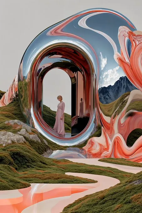 Surreal Dreamscape Collage - Пример 4